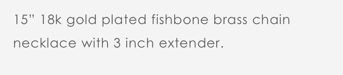 DOR215 GO!D CHAIN FISHBONE