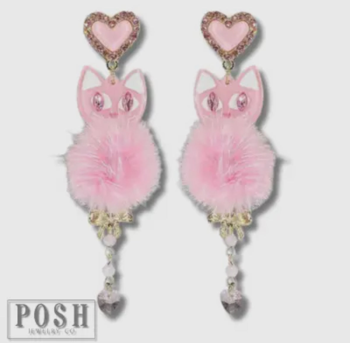 Pom pom pink cats