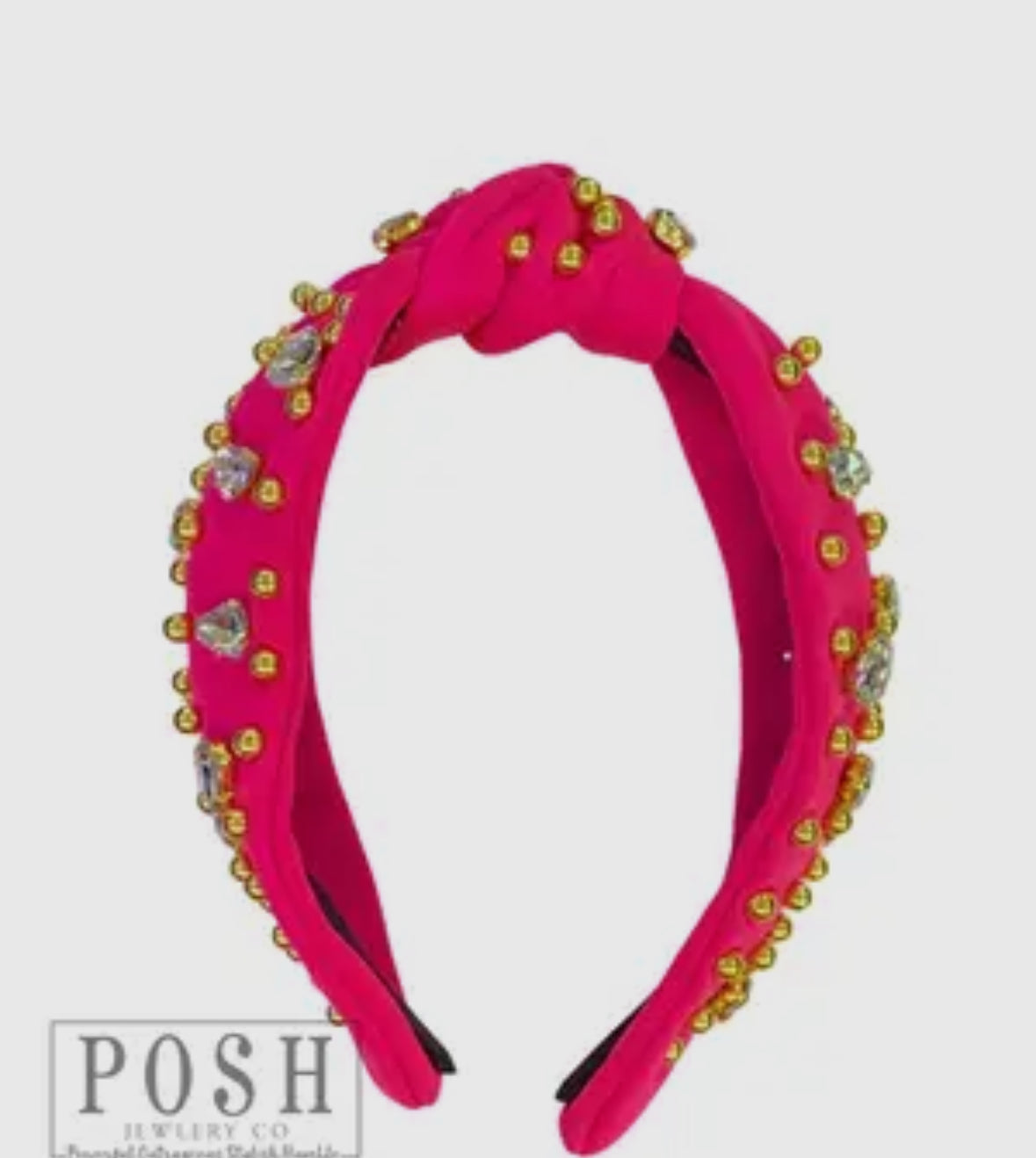 Hot pink jewel head band
