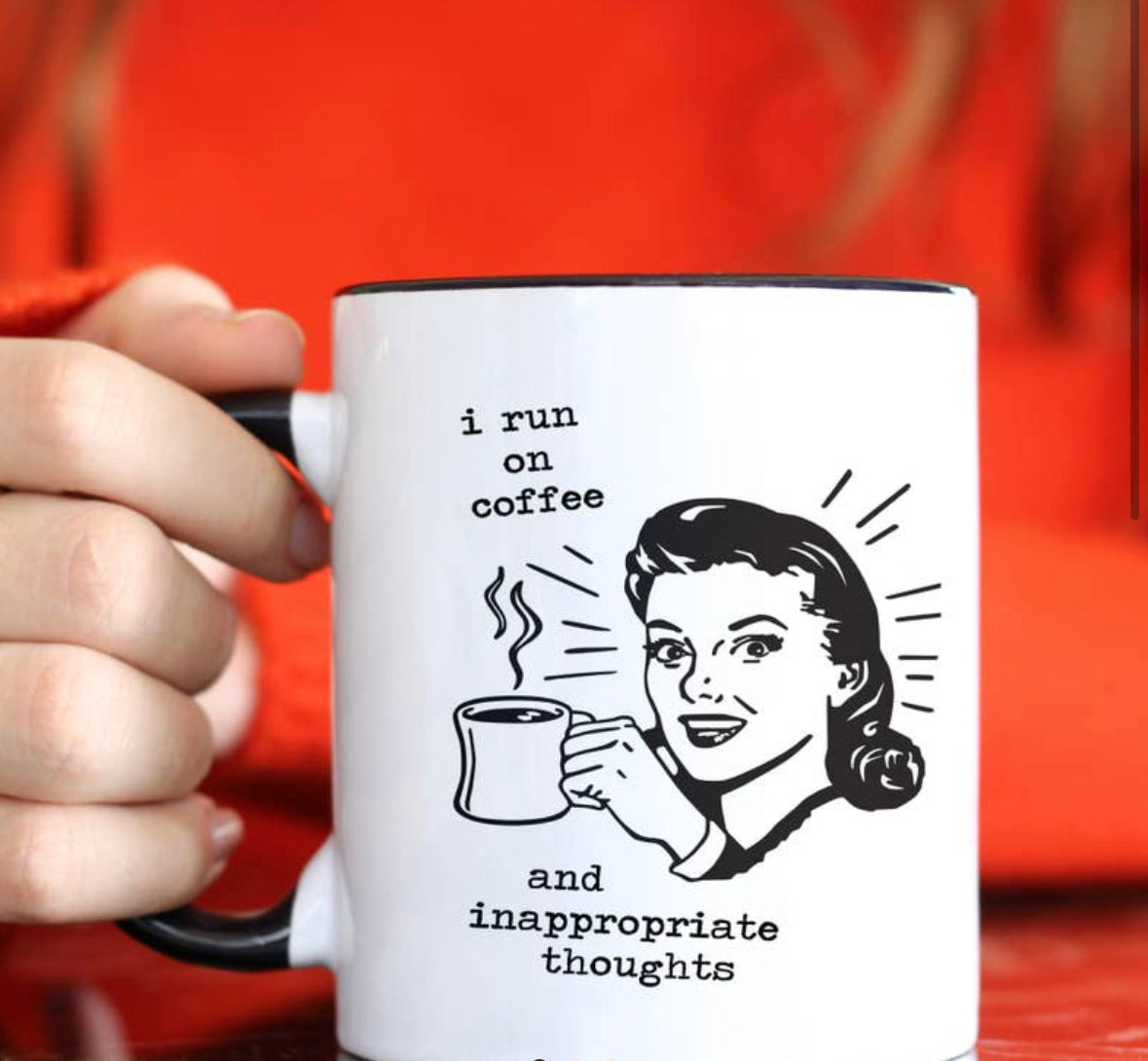 Run on coffee mug