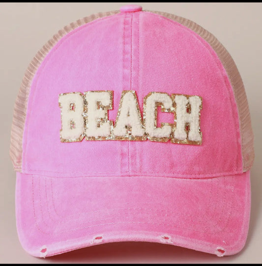 Beach hat pink