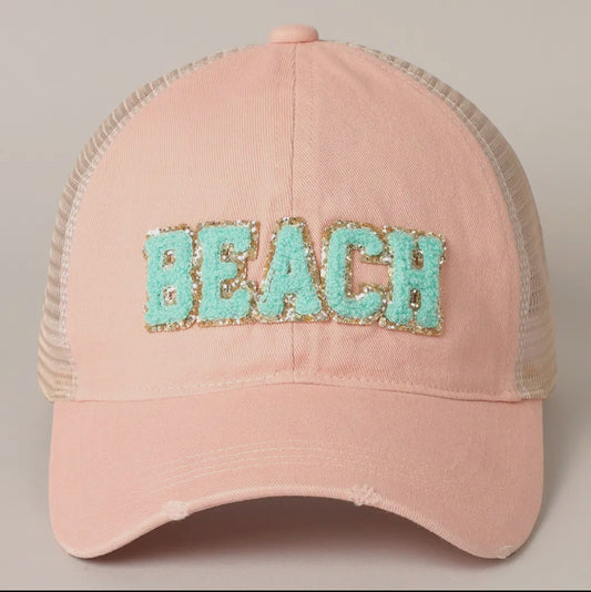 Beach hat peach