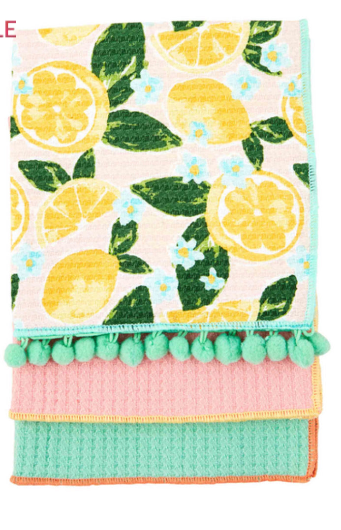 Lemon towel set