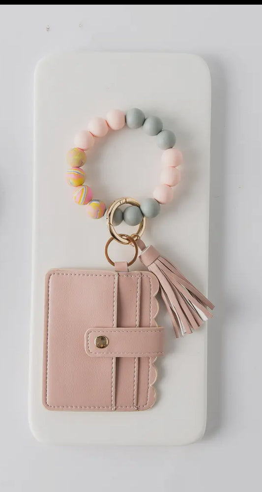 Triple card light pink