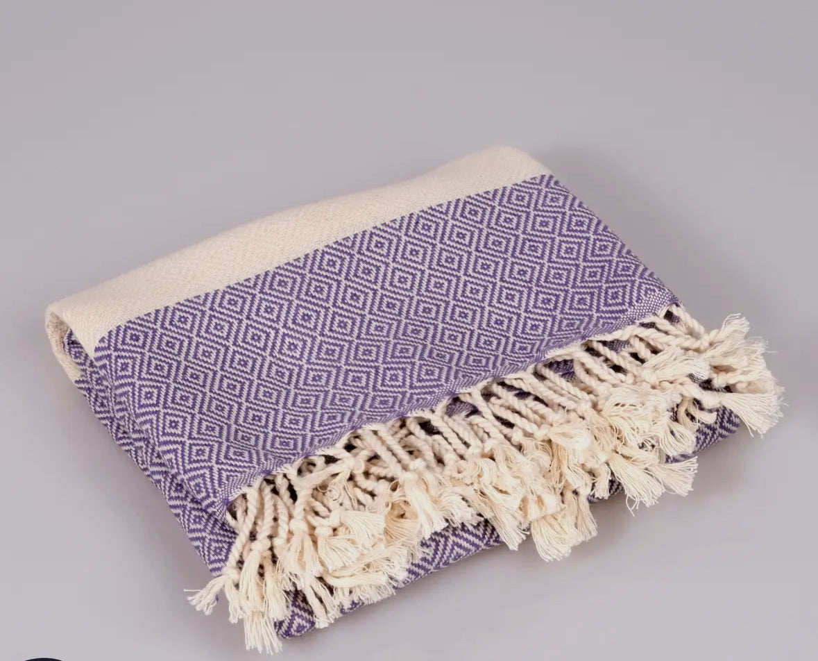 Turkish towel purple