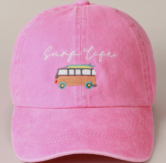 Surf life hat pink