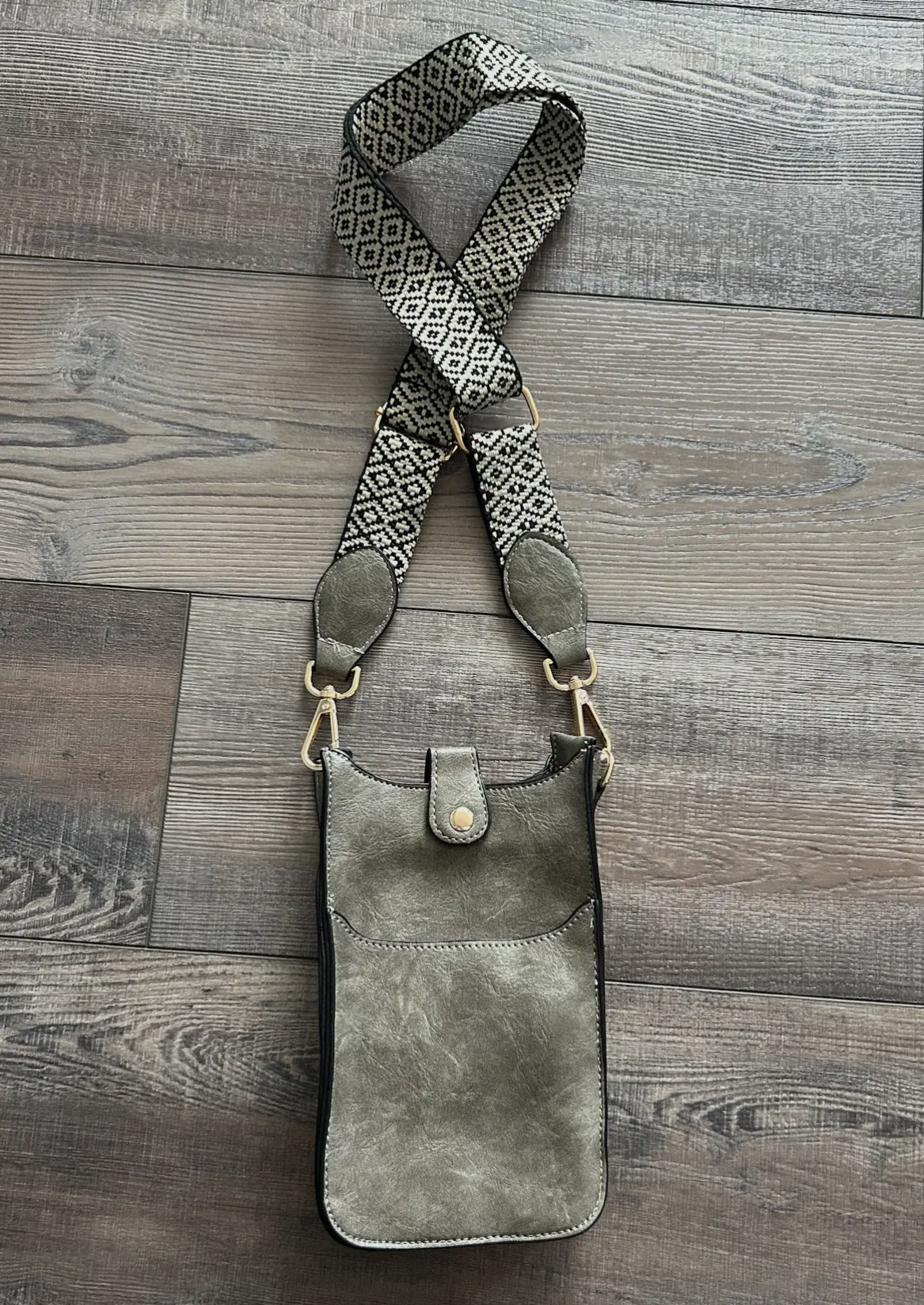 Compact cross body gray