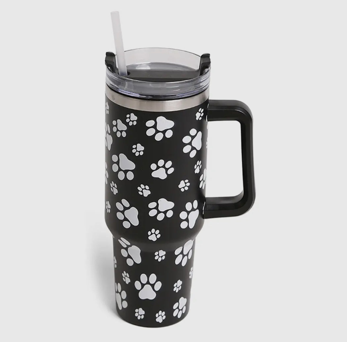 40 oz paws cup black