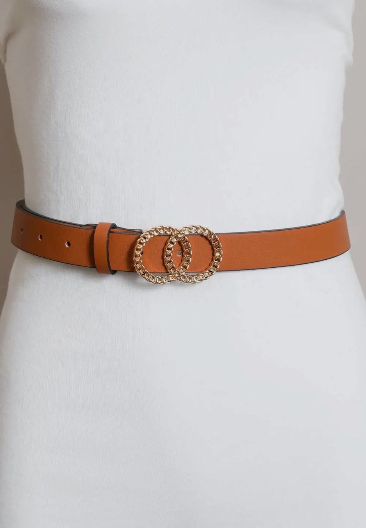 Double chain buckle belt