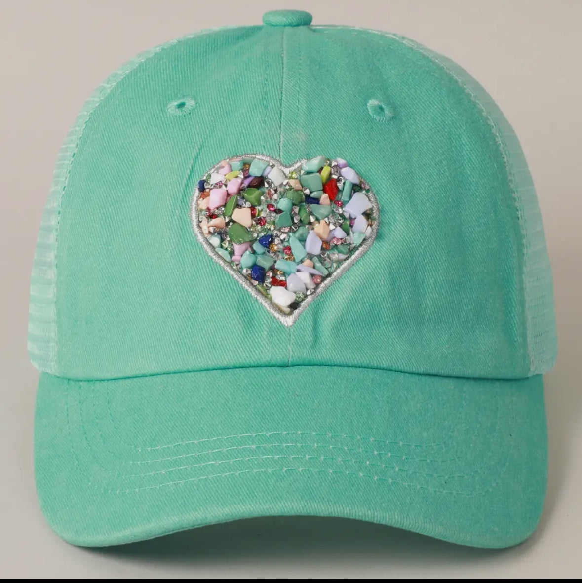 Heart hat blue