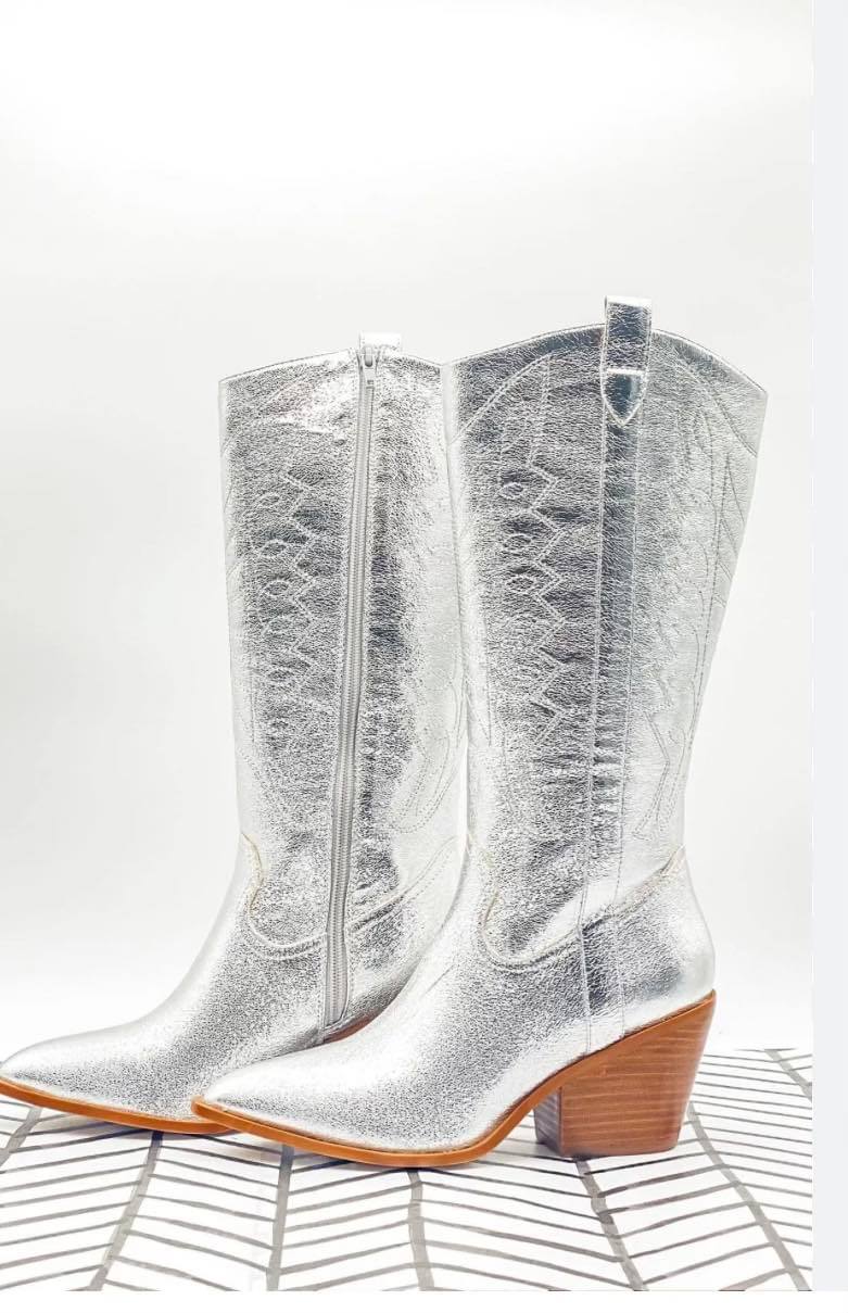 Howdy metallic silver