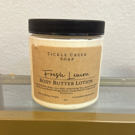 Fresh lemon body butter