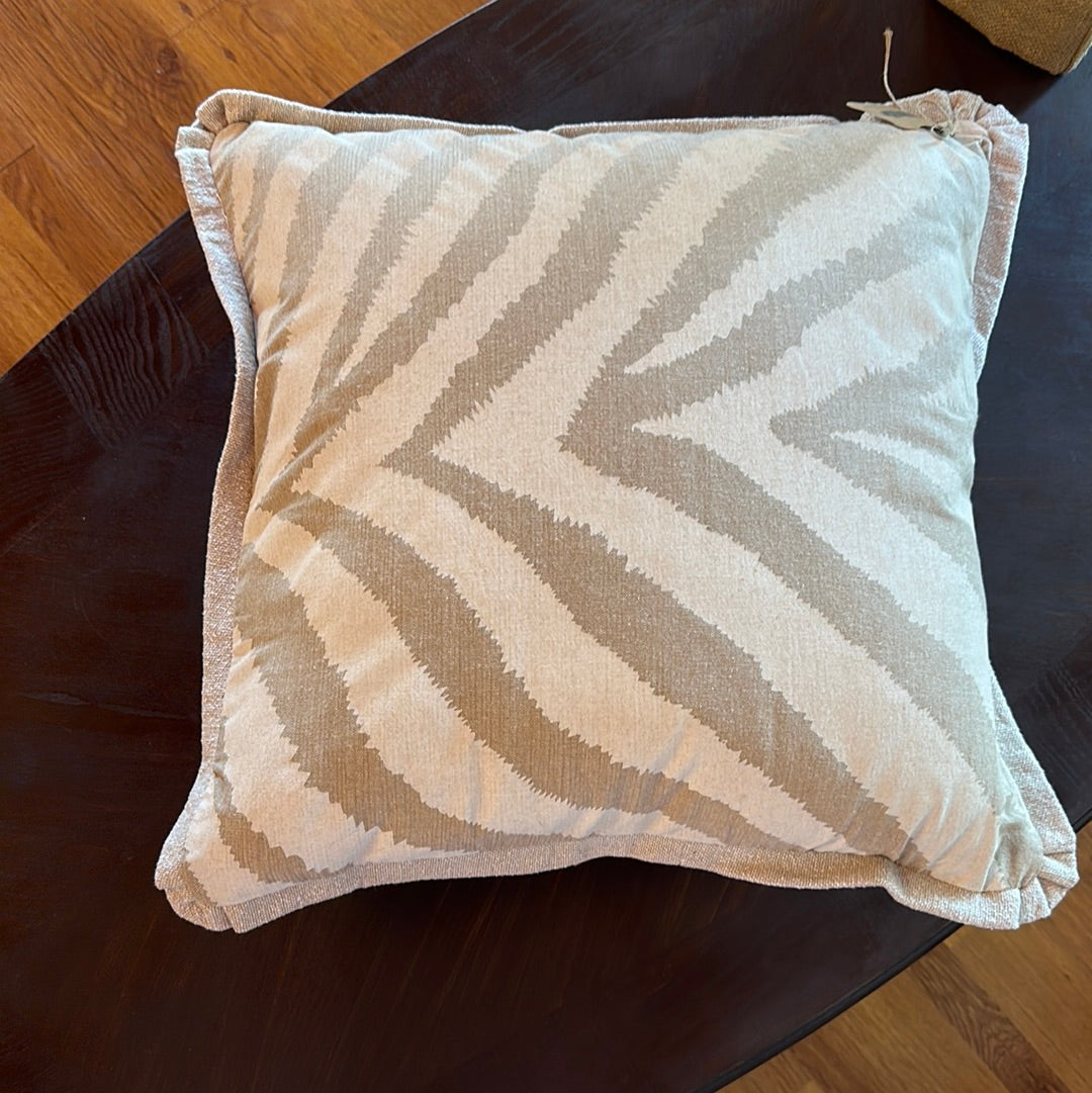 Zebra print pillow